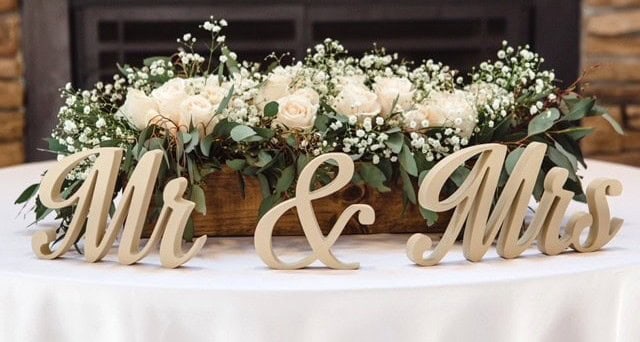 Wooden Wedding Sign