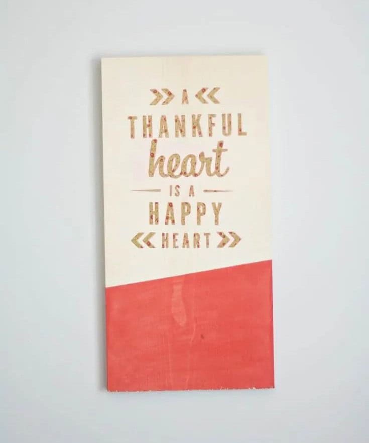 DIY Thankful Wall Art