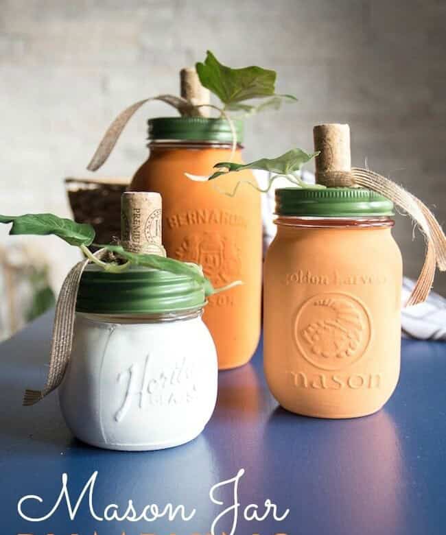 Mason Jar Pumpkins