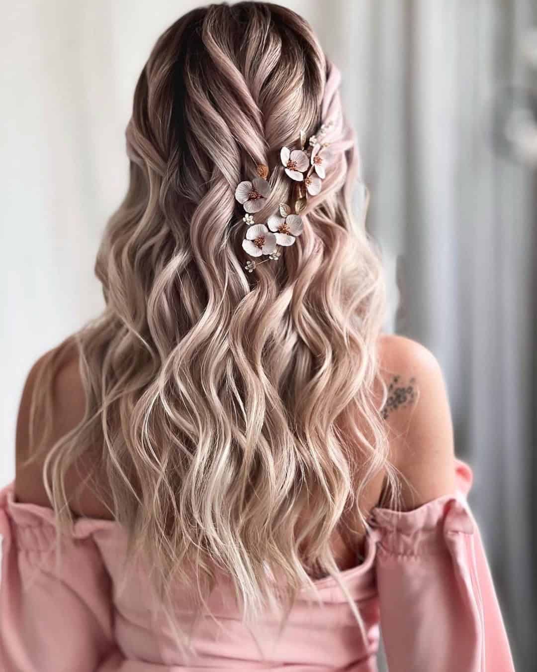 ALL DOWN BRIDAL HAIRSTYLES