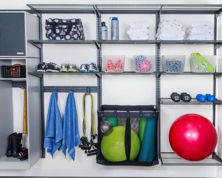 Floating Garage Shelves