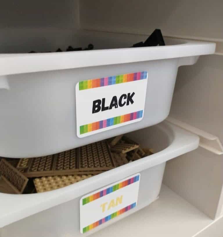 Lego Table Organization