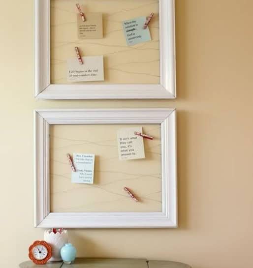 Open Frame and Wire Memo Board