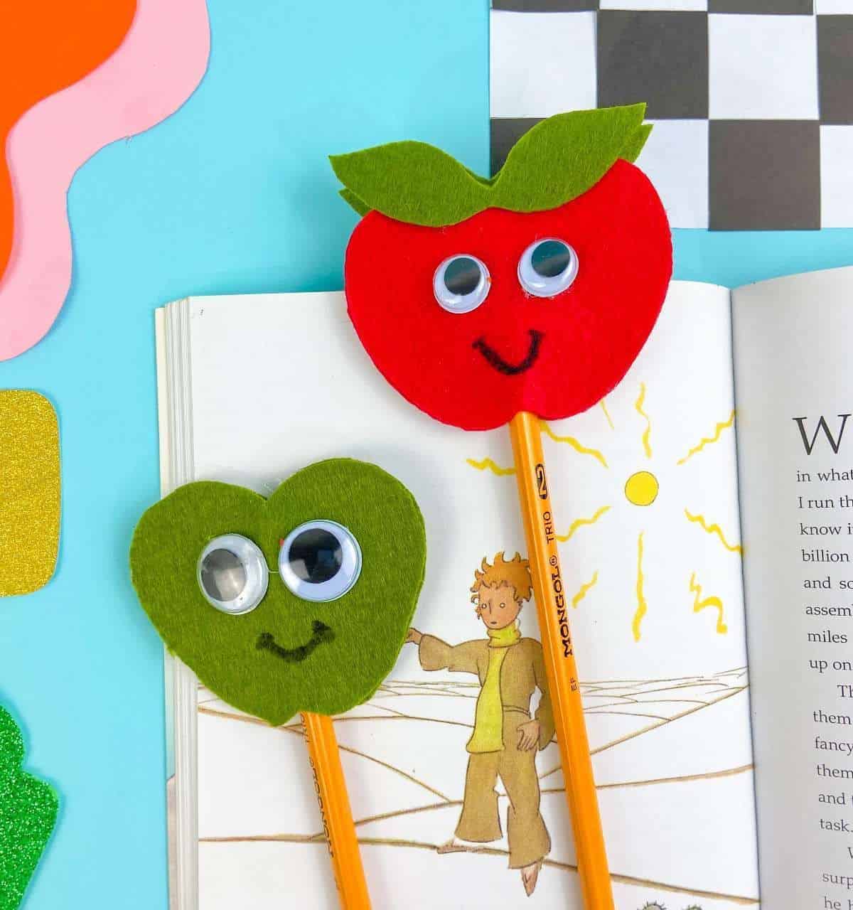 Felt Apple Pencil Toppers