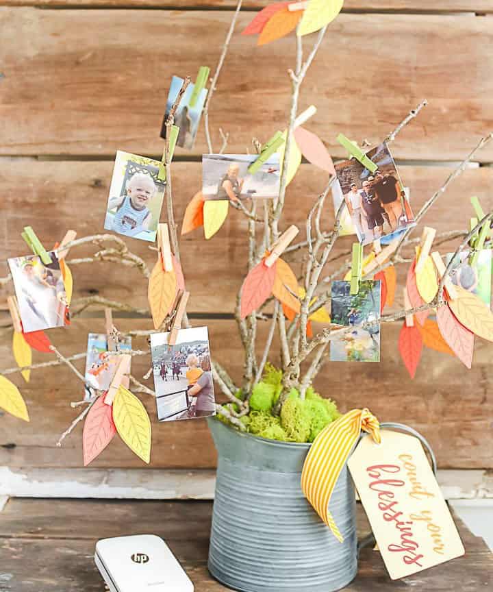 Thankful Photo Tree