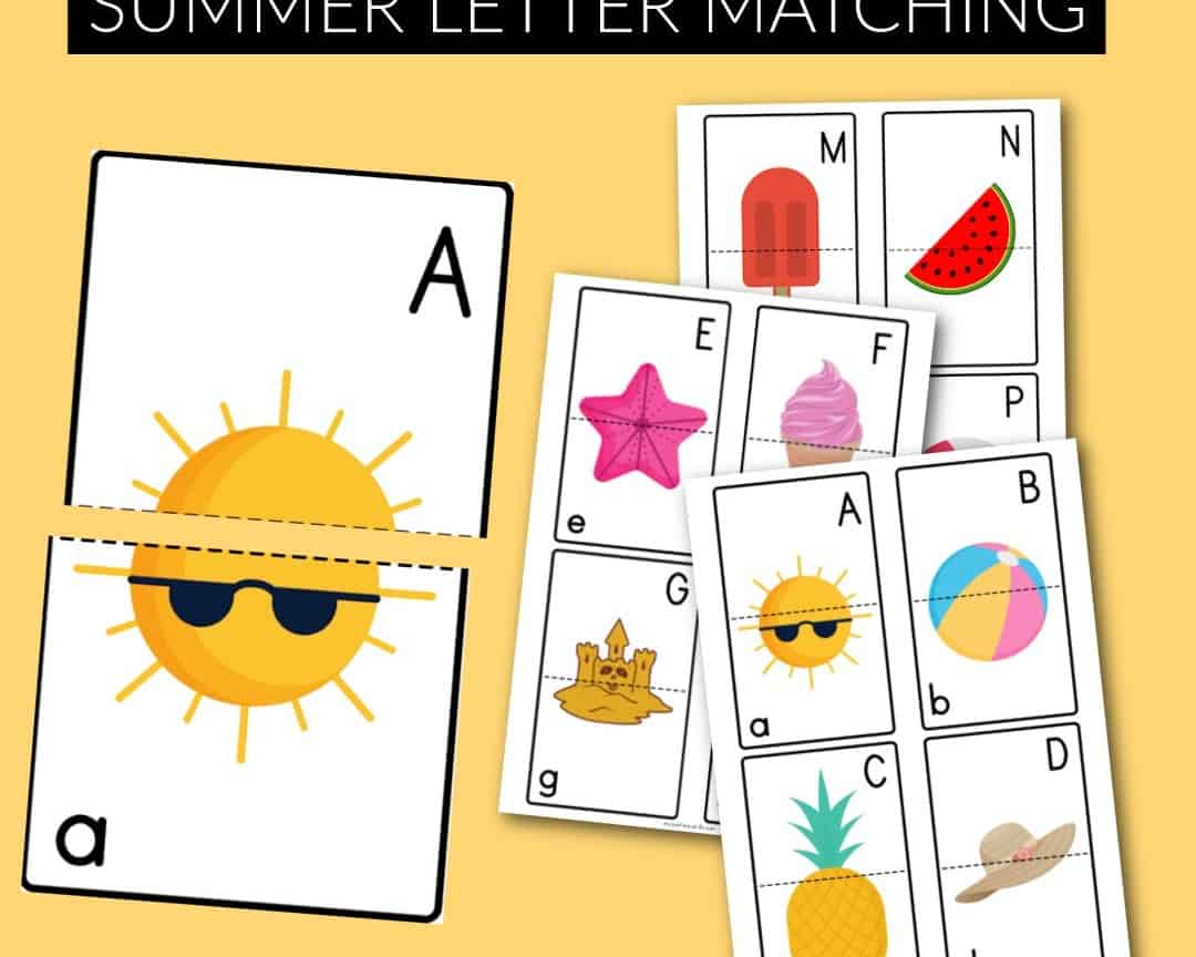 Summer Letter Matching Game