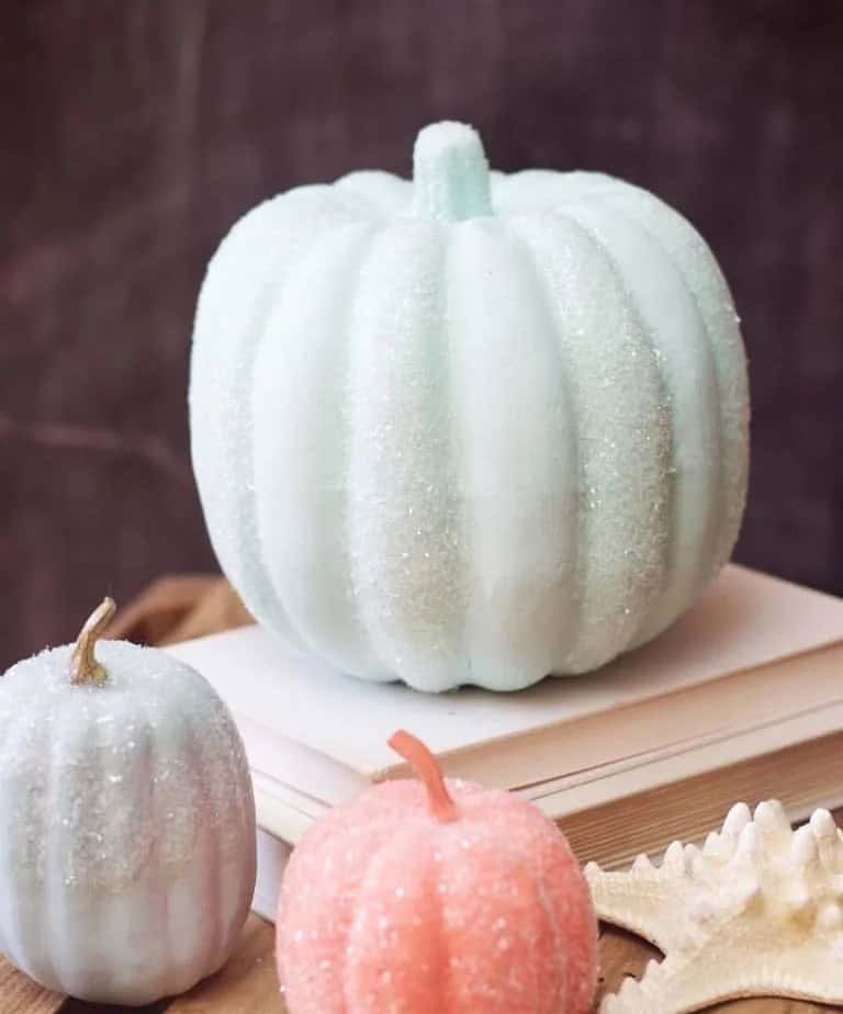 Diamond Dust Pumpkin Decor