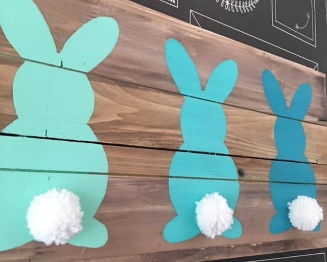 Ombre Easter Wood Board