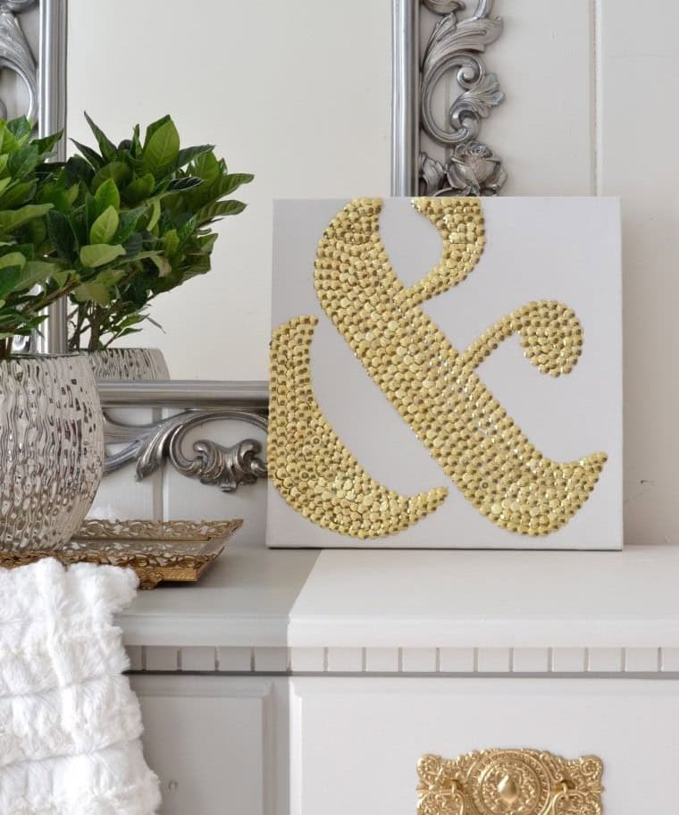 Thumbtack Ampersand Art