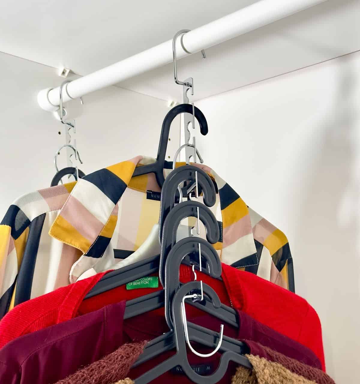 Use Foldable Hangers to Get More Space in Your Closet