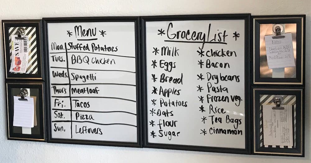 DIY Meal Planning Command Center