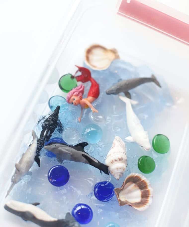 Ocean Sensory Bin Craft