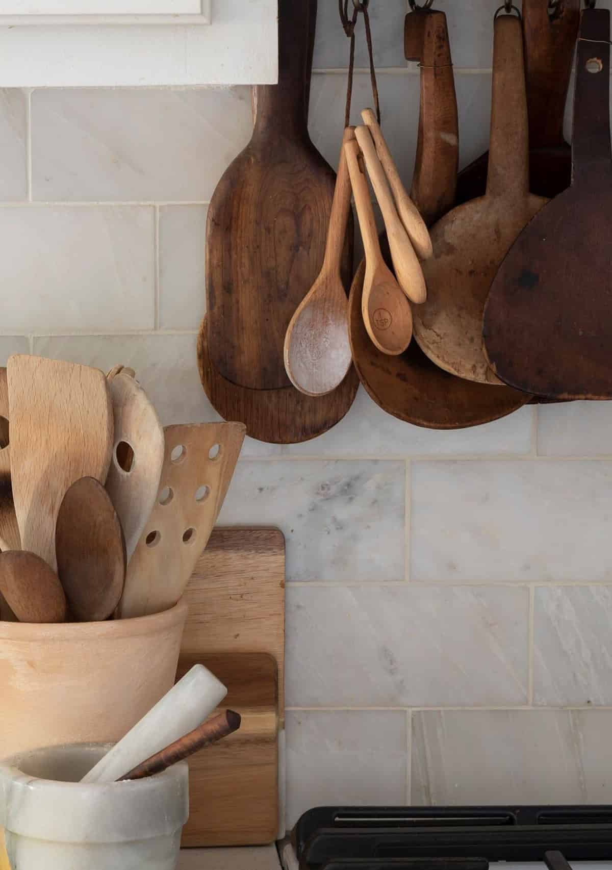 DIY Kitchen Utensil Rack