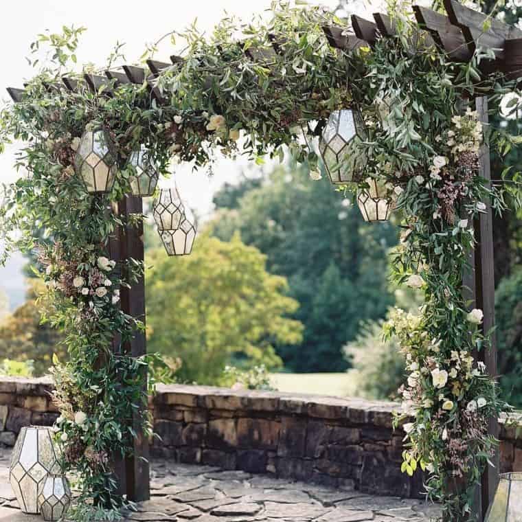 Lanterns, Flowers, and Greens