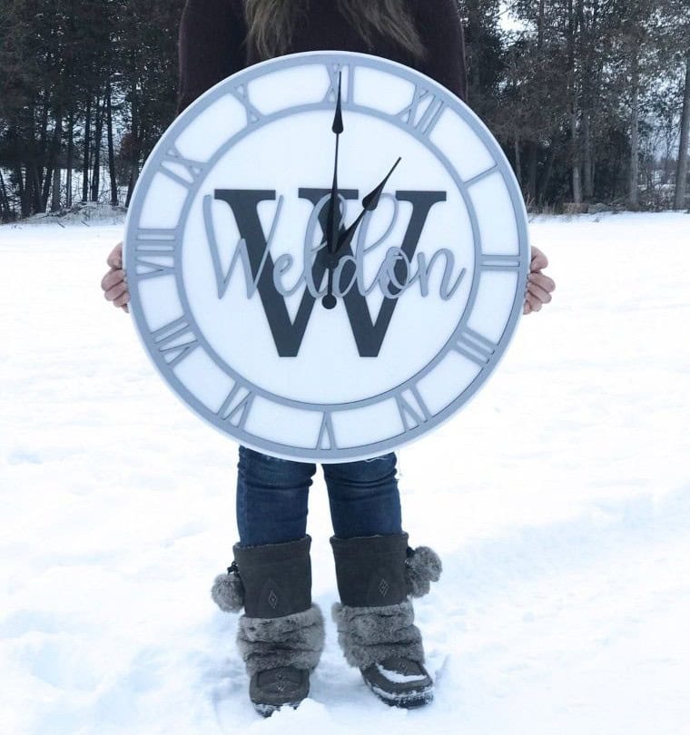 Personalized Large Wall Clock