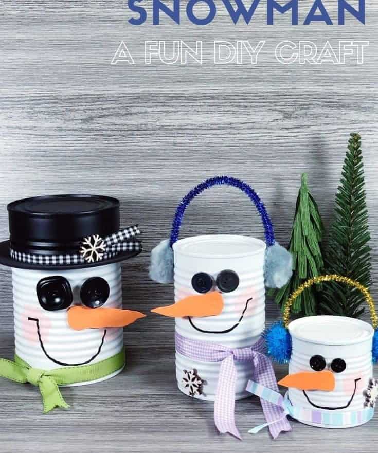 Tin Can Snowman