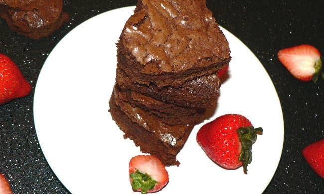 Heart-Shaped Brownie