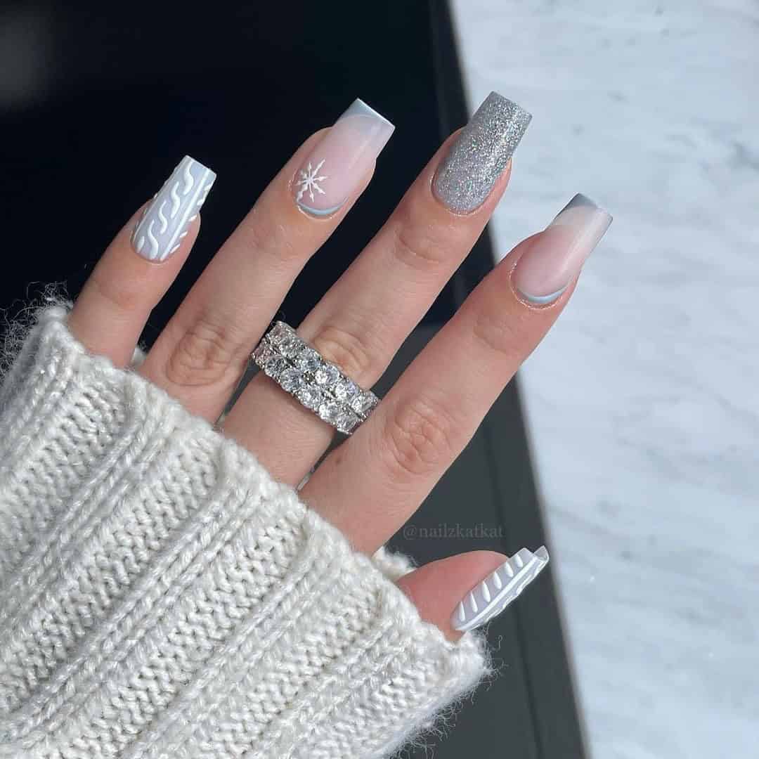 SILVER SWEATER NAILS