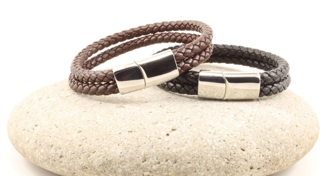 Men’s Leather Custom Bracelet