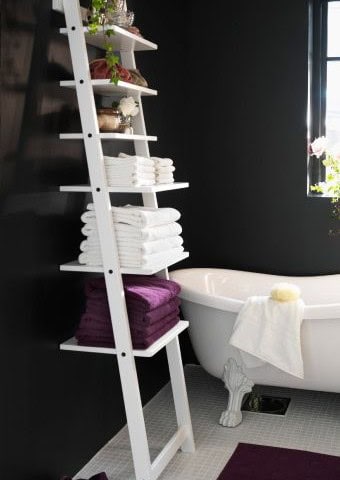 A Ladder Shelf to Take Your Bathroom to the Next Level