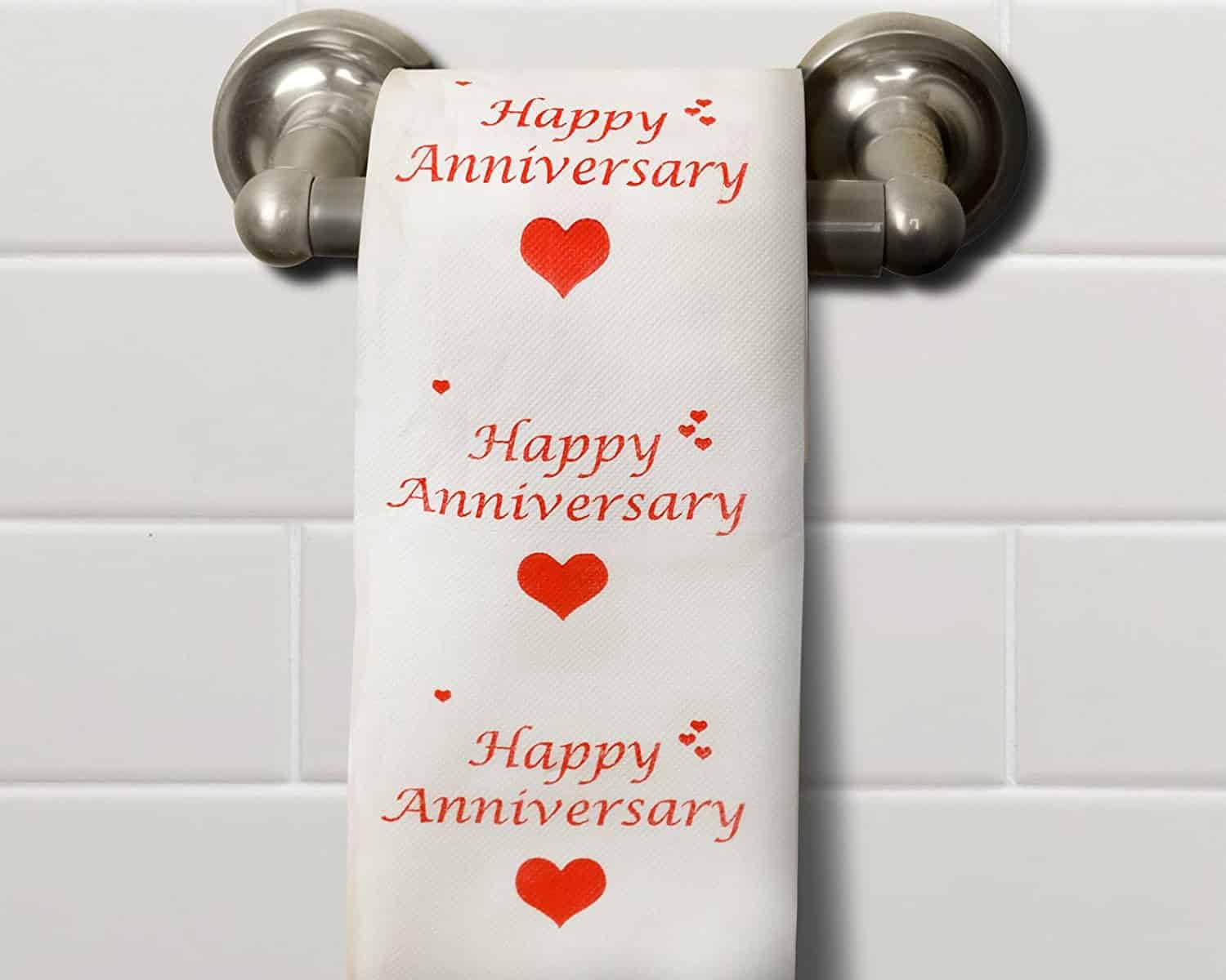 ‘Happy Anniversary’ Toilet Paper