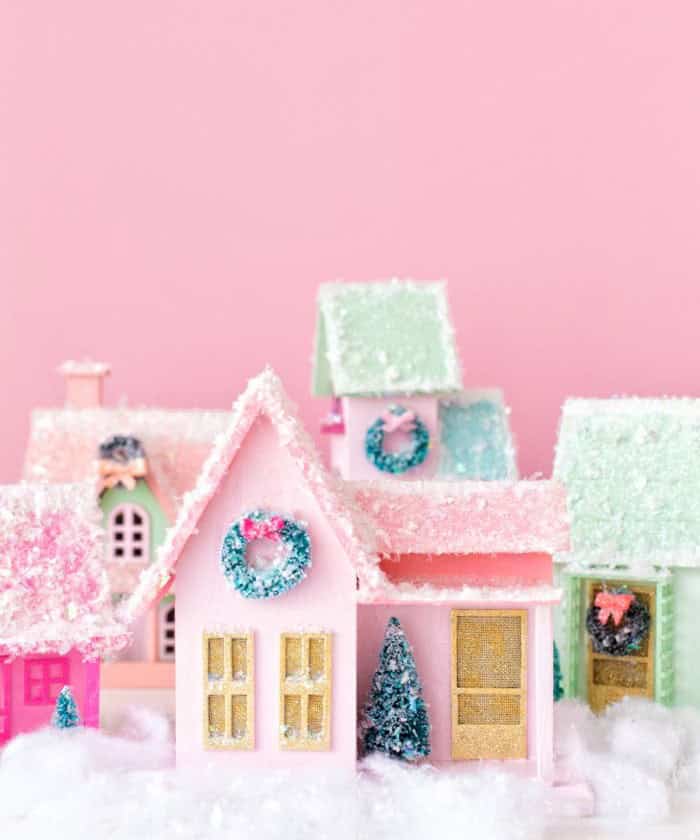 Colorful Christmas Village