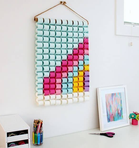 Paper Chain Rainbow Wall Hanging