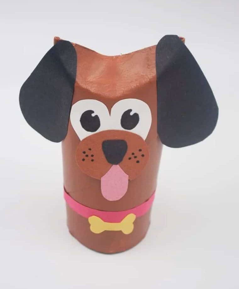 Upcycled Toilet Paper Roll Dog