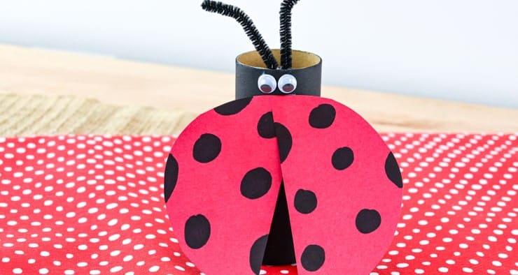 Toilet Paper Roll Ladybug