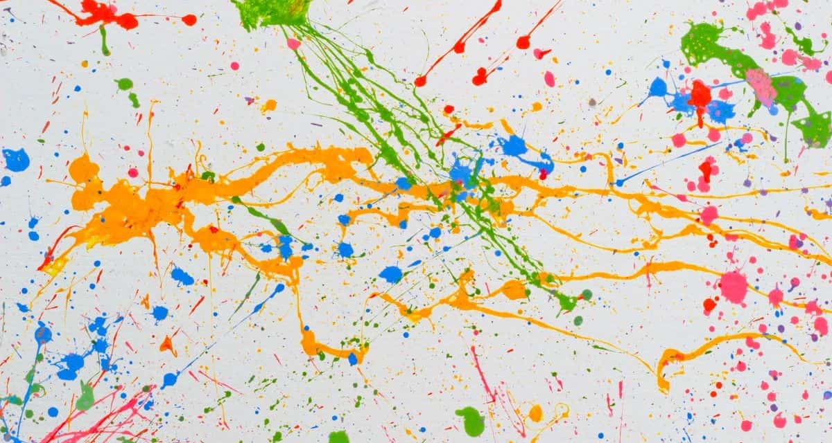 Pollock Inspired Art