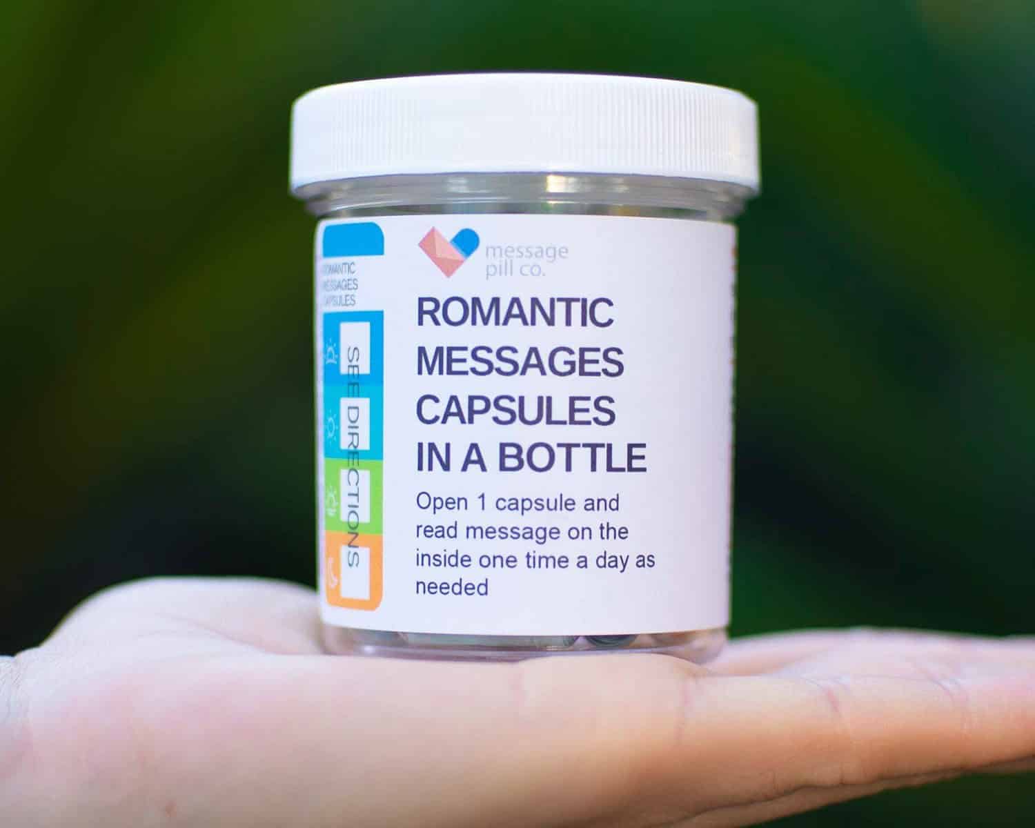 Romantic Message Capsules in a Bottle