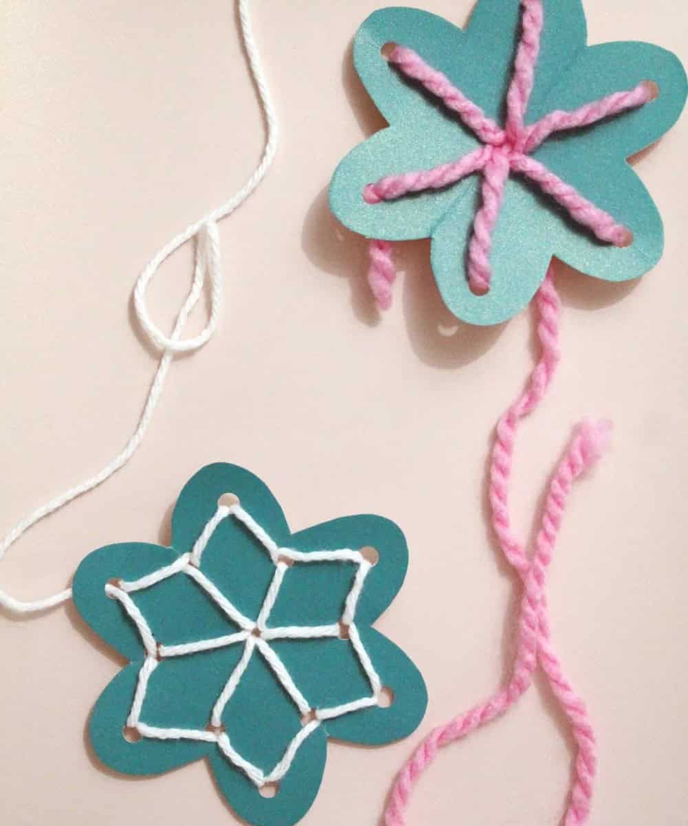 Snowflake Lacing Cards