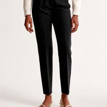 BLAZER + WHITE TOP + BLACK TROUSERS