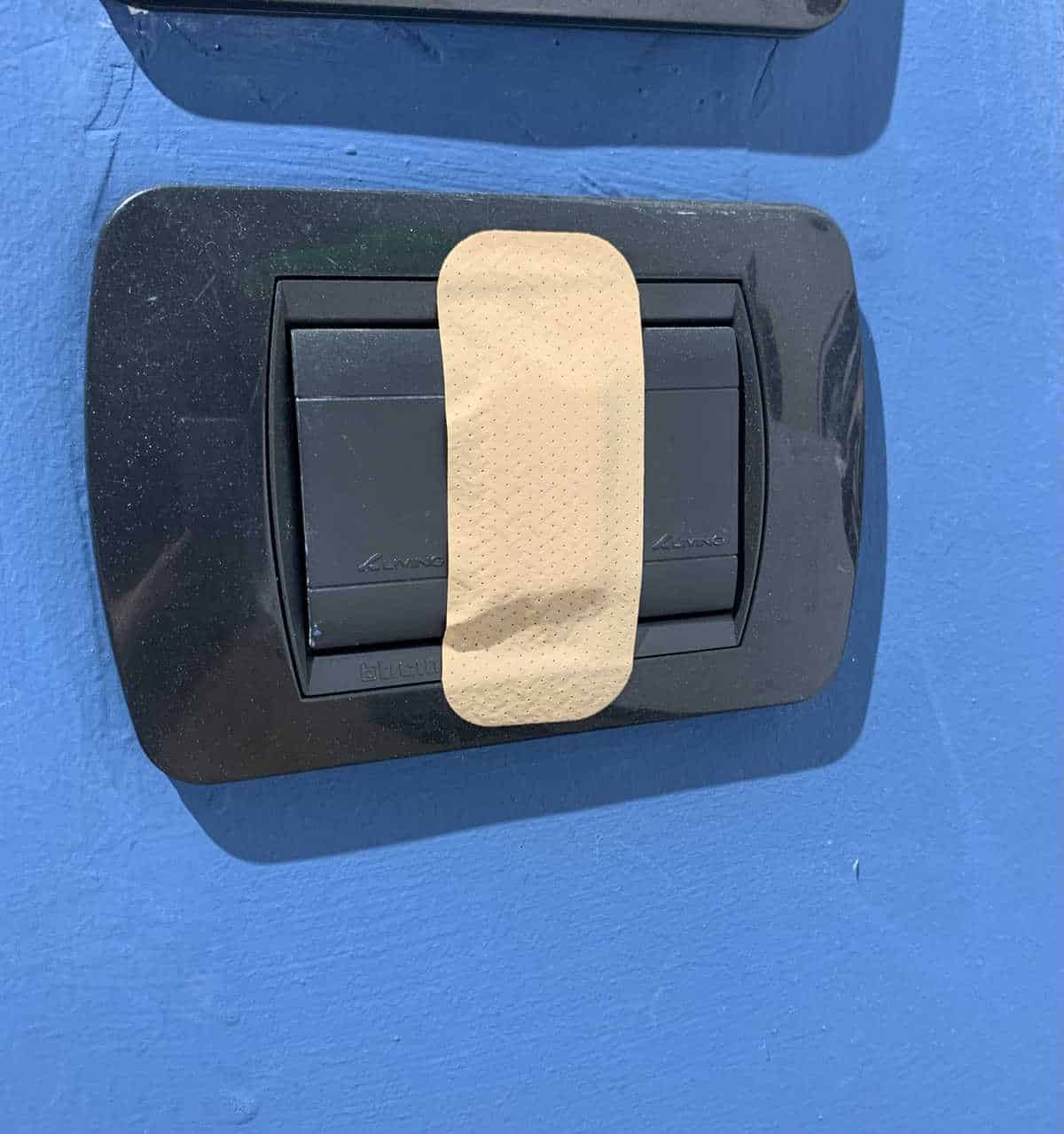 Use Band-Aids To Cover Outlets While Traveling