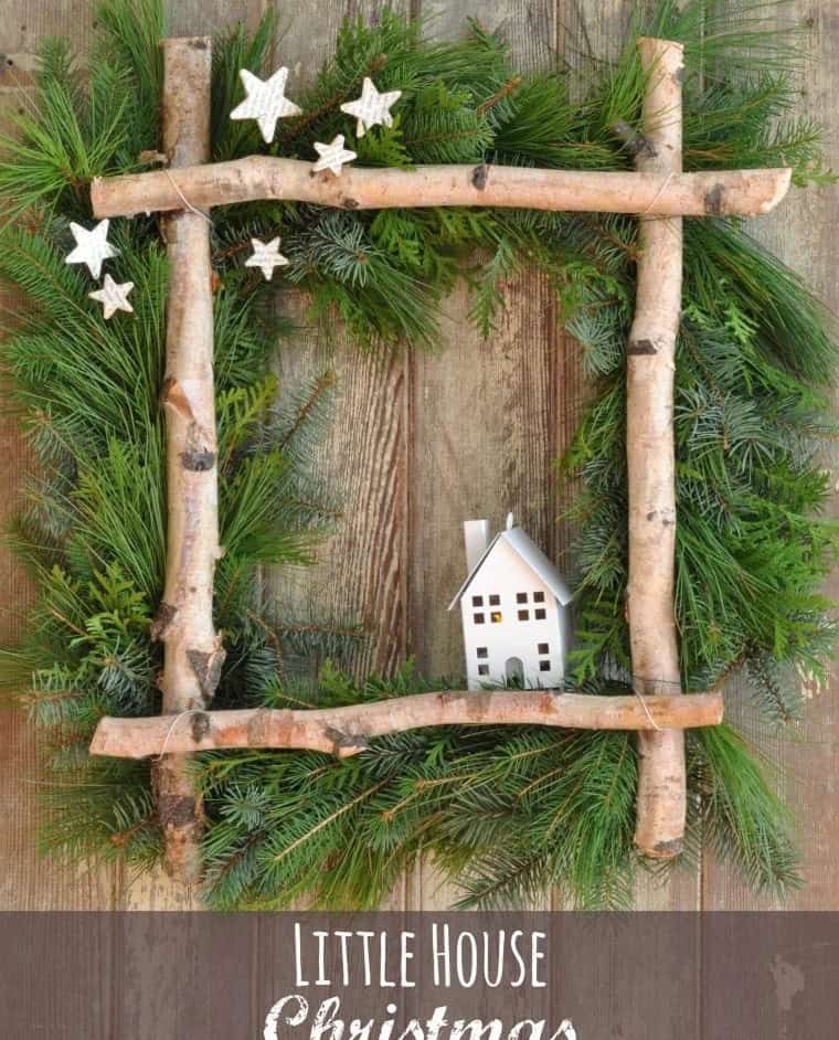 Christmas Village Wreath