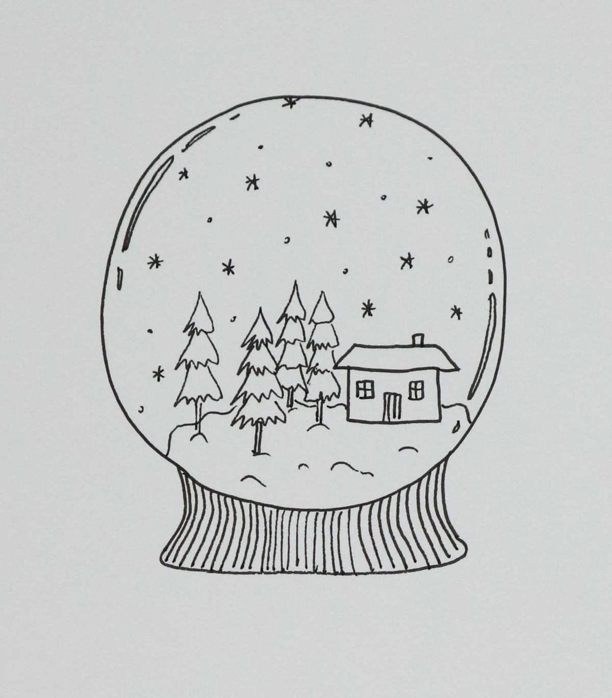 Winter Scene Snow Globe