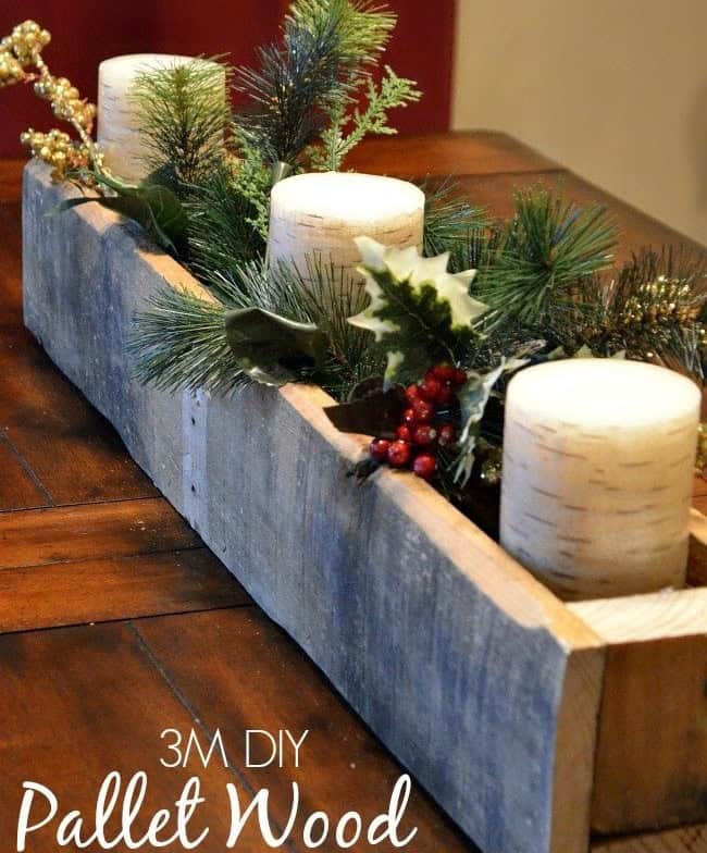 DIY Pallet Wood Centerpiece Box