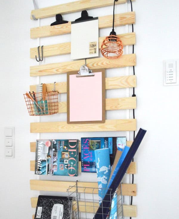 Bed Slat into Wall Hanger