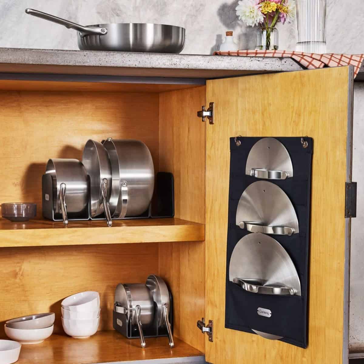 Stainless Steel Pot Lid Organizer