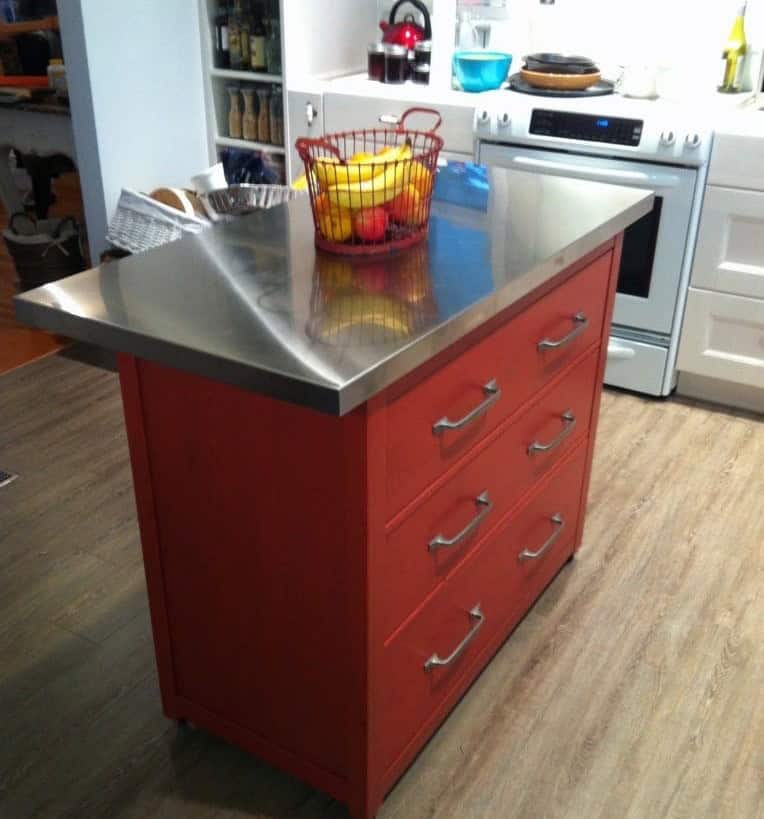 Hemnes Dresser Turned Kitchen Island