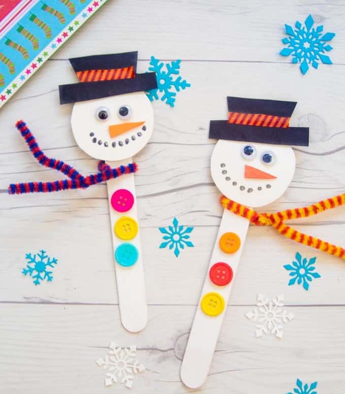 Popsicle Snowman