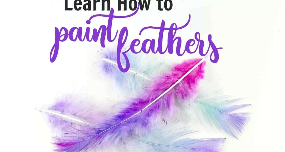 Watercolor Dyed Feathers