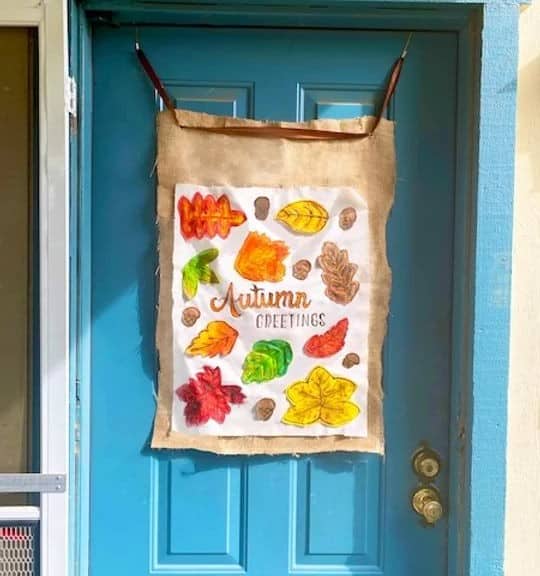 DIY Fabric Welcome Banner