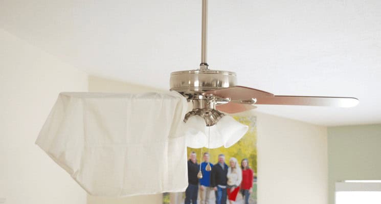 Use Pillowcases to Dust Ceiling Fans