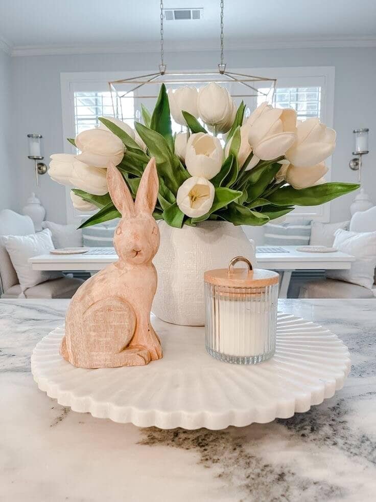 TULIPS AND EASTER BUNNY