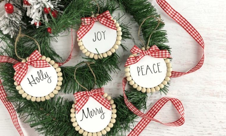 Farmhouse-Style Bead Ornaments