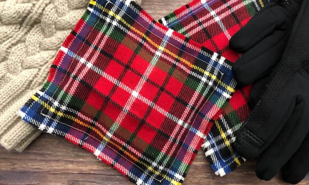 DIY Plaid Rice Hand Warmers