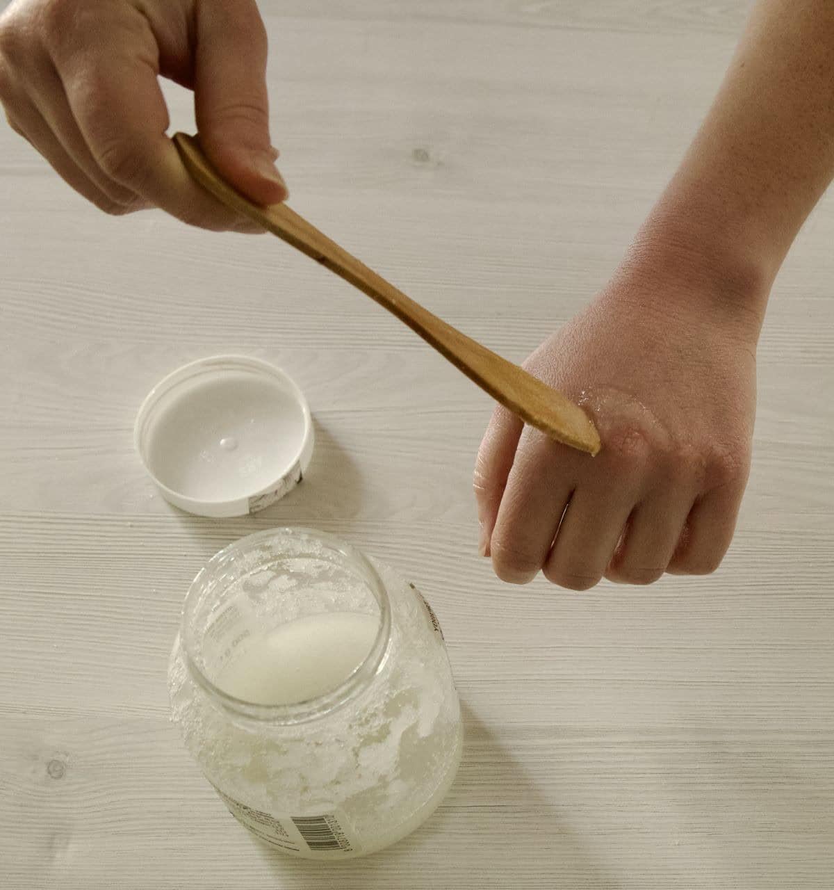 Make Hand Scrub with 1 Cup of Sugar and ½ Coconut Oil