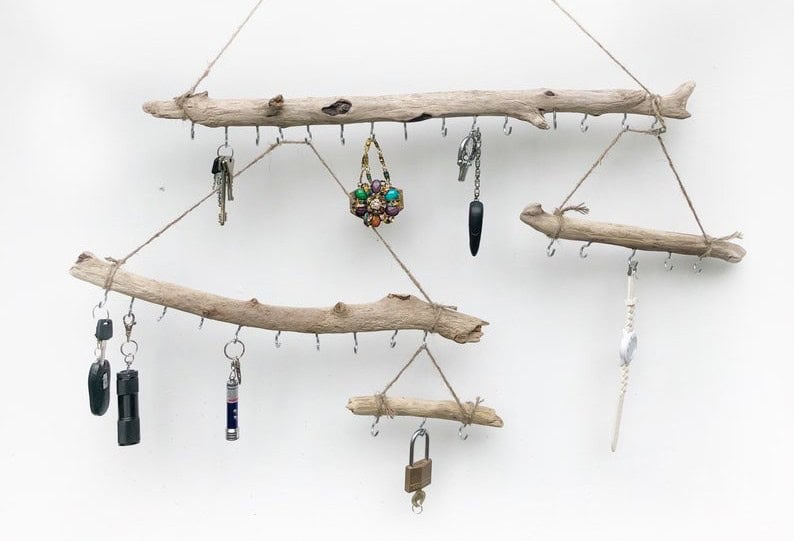 Driftwood Jewelry Organizer