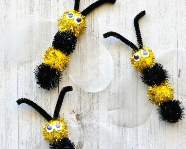 DIY Fuzzy Bee Craft